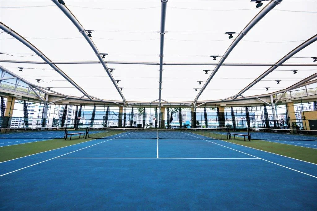 indoor tennis court