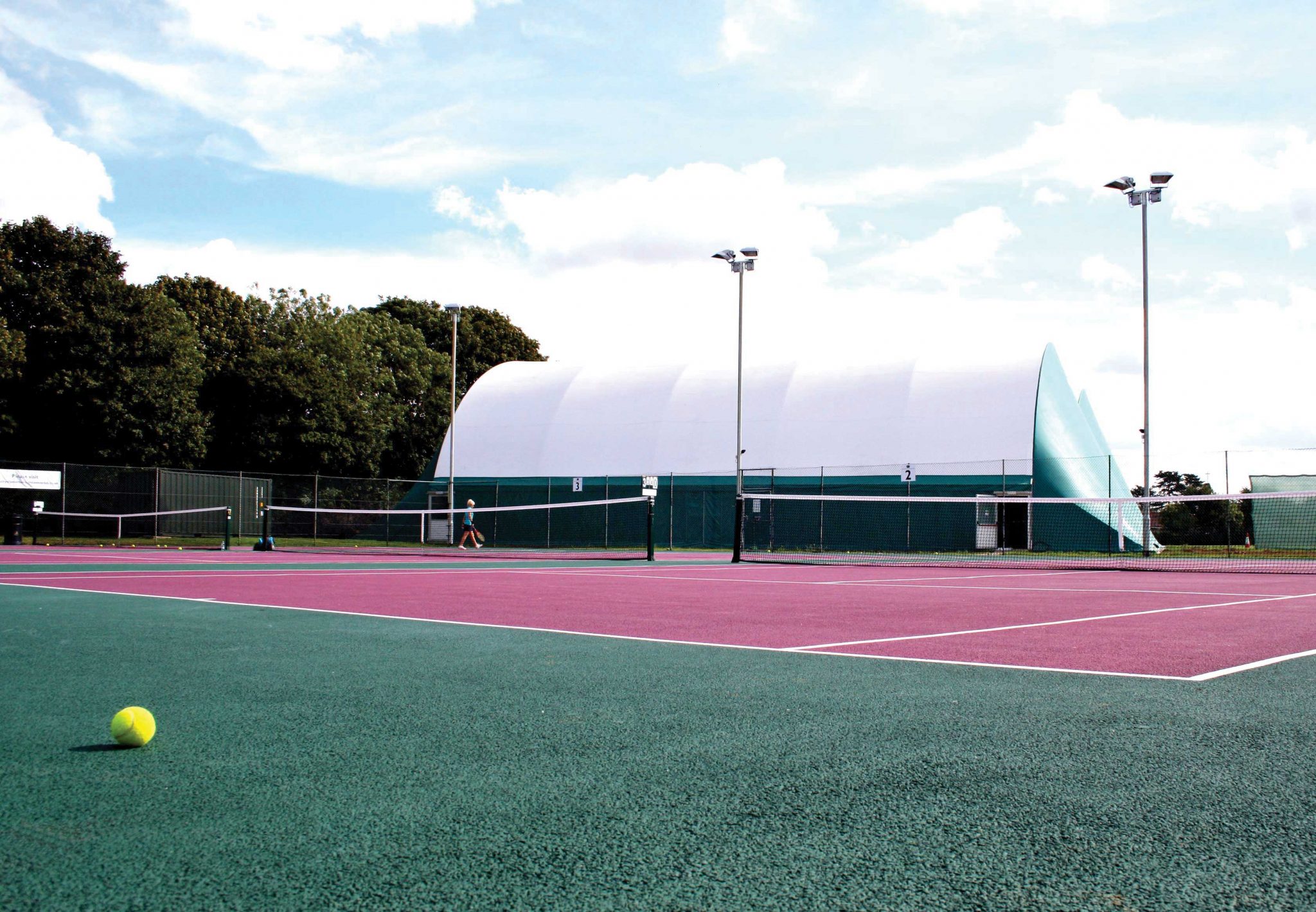 outdoor tennis court