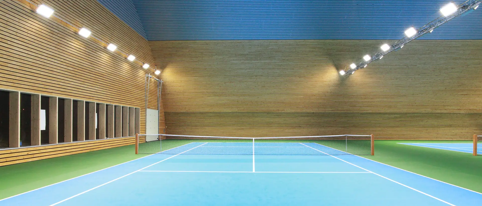 covered tennis courts